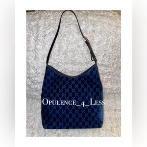Gucci by Tom Ford Velvet Bag (Blue)